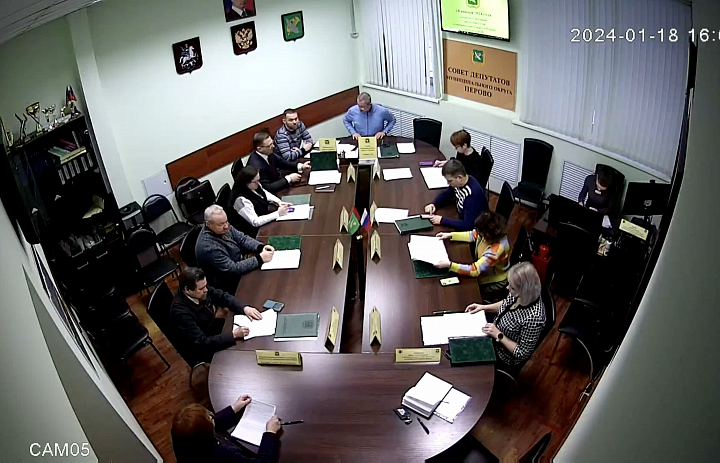Видео заседания совета депутатов МО Перово от 18.01.2024